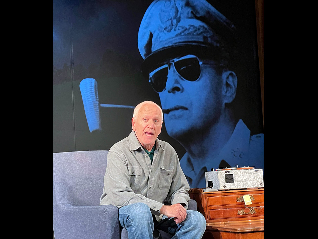 John Rubinstein as Eisenhower in "Eisenhower: This Piece of Ground"