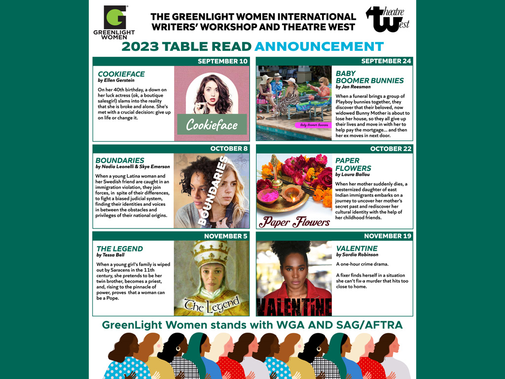 2023 Greenlight Women & Theatre West Table Read