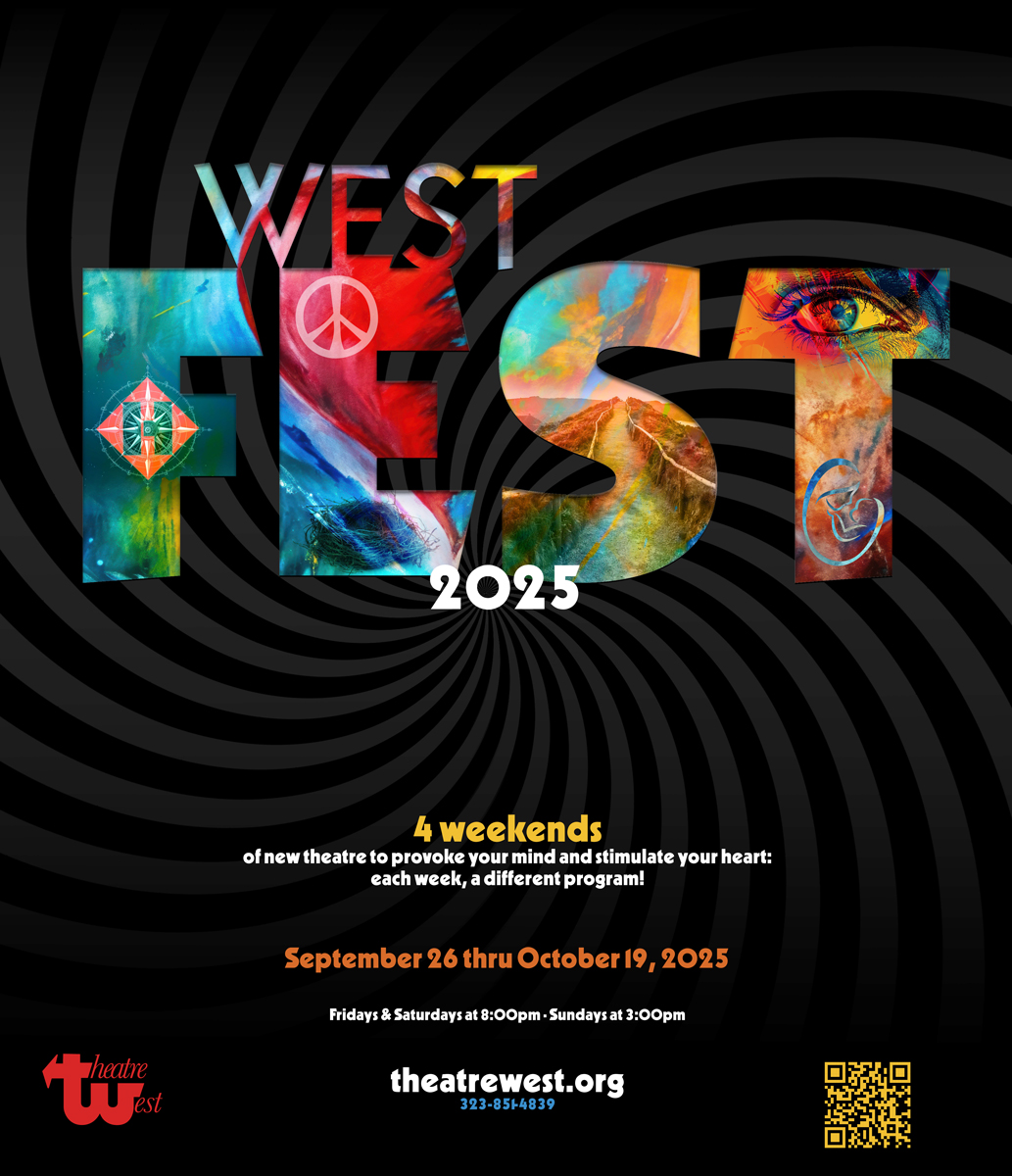 Poster for WestFest 2025: colorful abstract festival letters with peace and compass symbols, running September 26 to October 19, 2025.