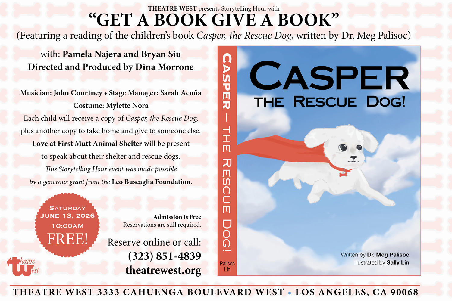 Casper, the Rescue Dog postcard