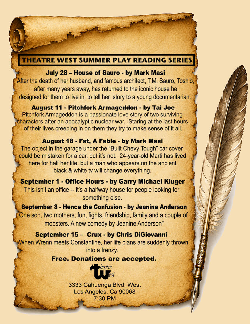 Theatre West Summer Reading Series 2026